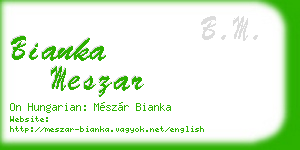 bianka meszar business card